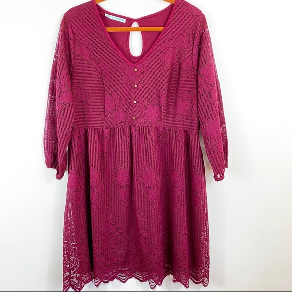 maurices burgundy dress